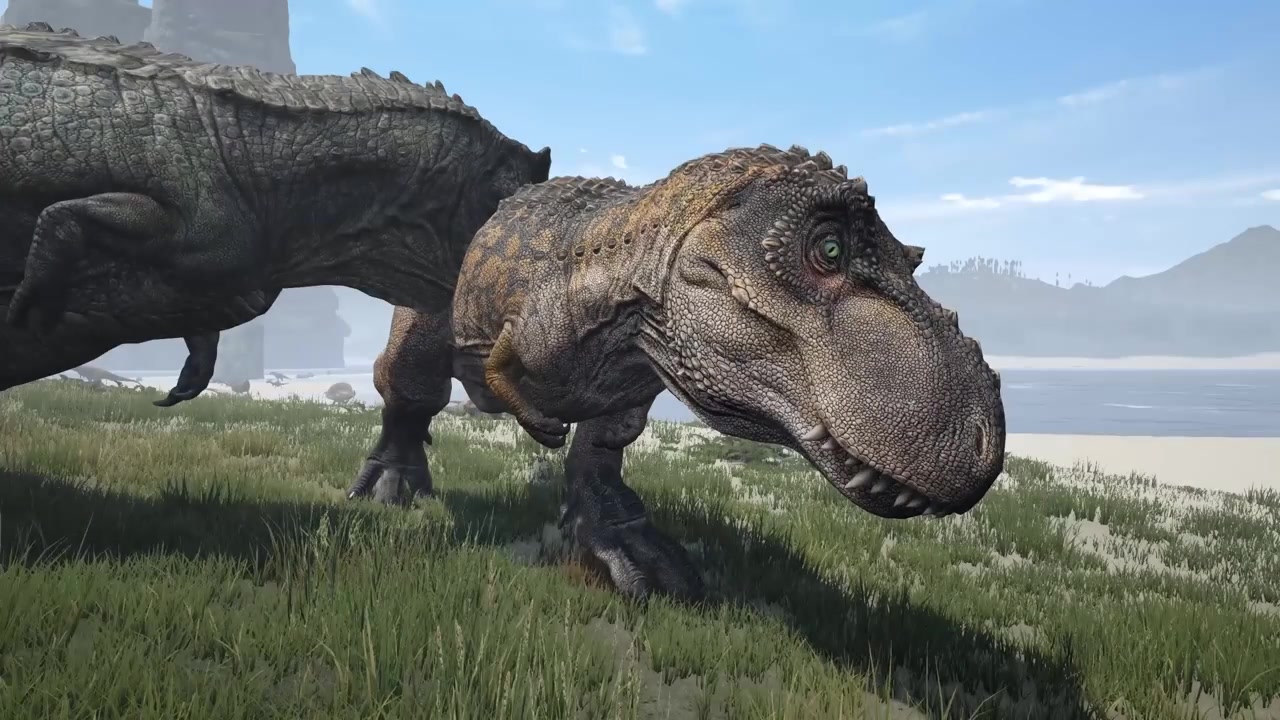 theisle巨兽龙和霸王龙