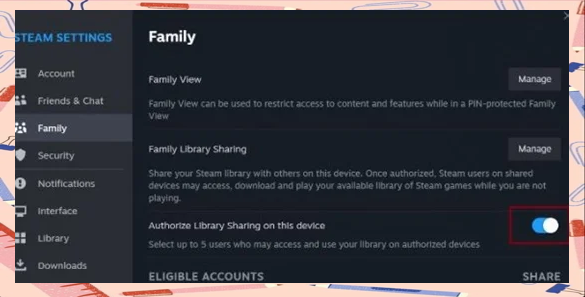 如何设置Steam家庭共享?